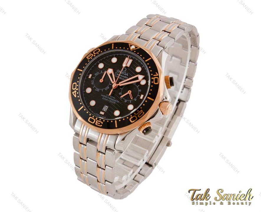 ساعت امگا سیمستر سه موتوره مردانه رزگلد سیلور Omega-3934-G